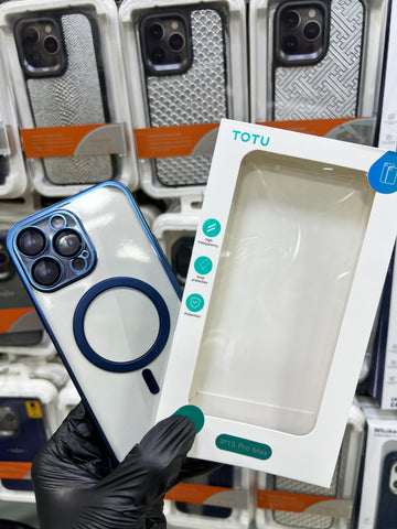 Totu Blue Titanium Magsafe Back Case Totu Blue Titanium Magsafe Back Case