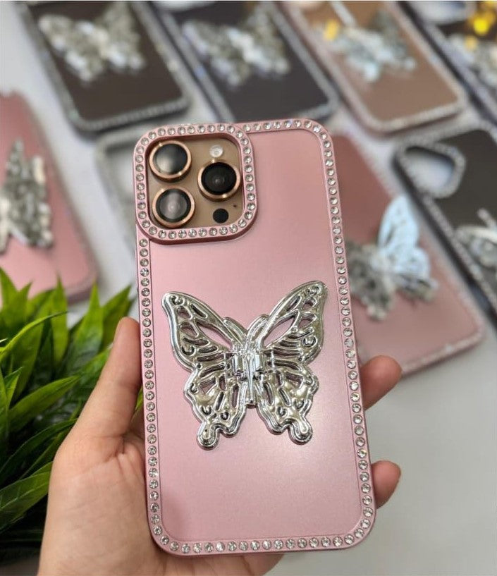 CaseIt Crystal Butterfly Bling Stand Case