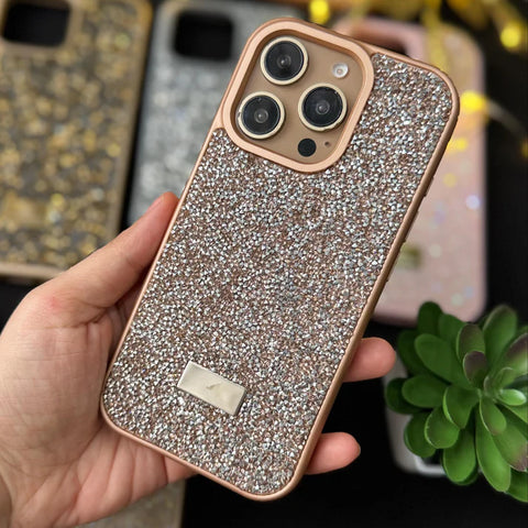 Luxury Glitter Rose Gold Swarovski Case for iPhone | Sparkling Protective Cover