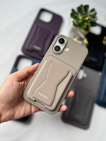 CaseIt Premium Leather Wallet Grip Case for iPhone & Samsung