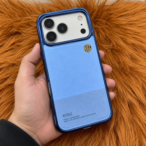 KIGC Original Premium Leather Case for iPhone 18 Pro Max | Elegant Textured Back Cover