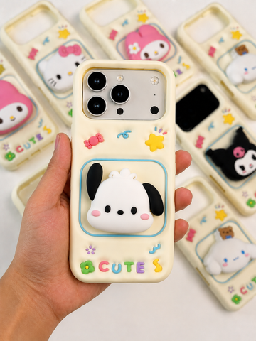 Cute 3D Kawaii Cartoon Silicone Phone Case | Soft Shockproof Protective Cover