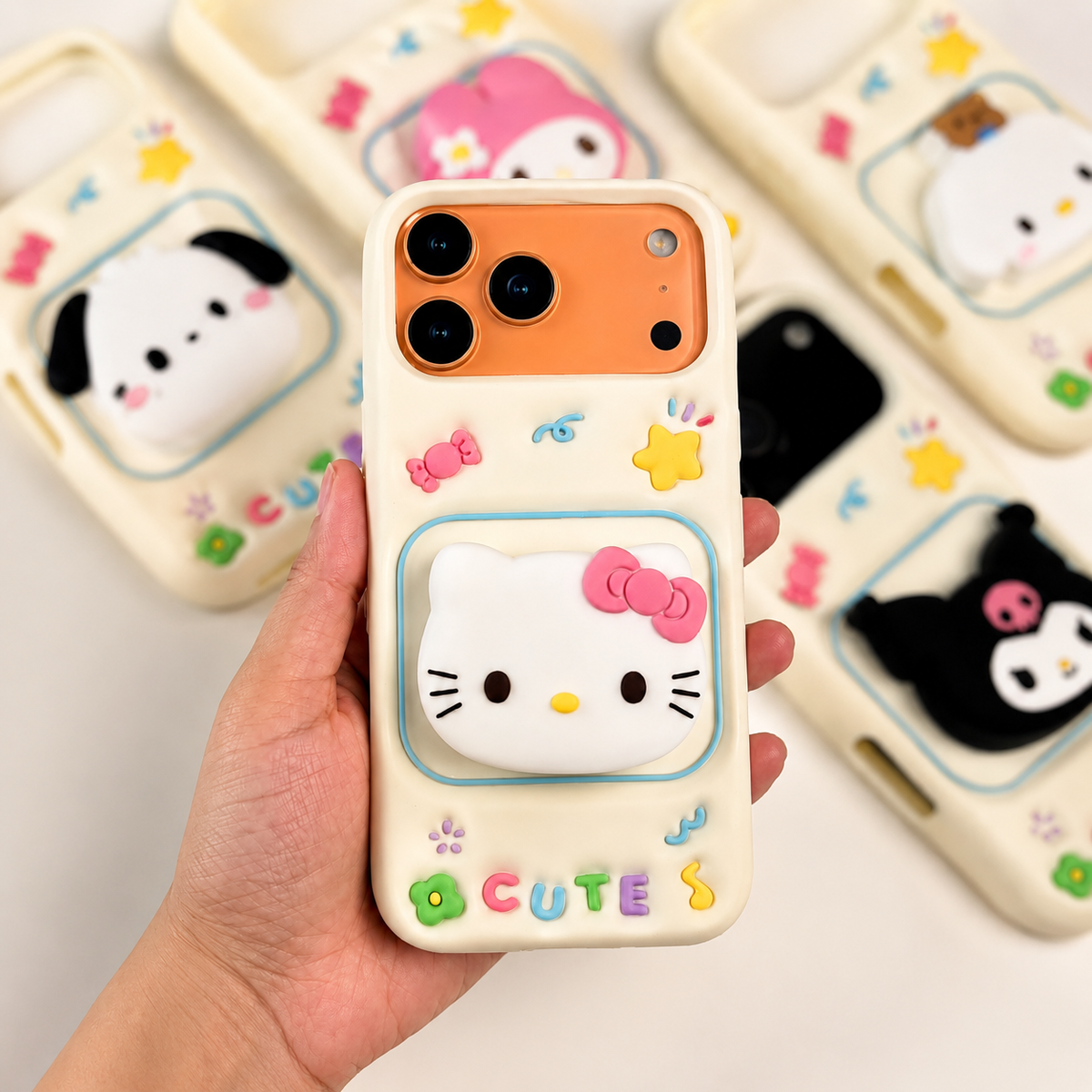Cute 3D Kawaii Cartoon Silicone Phone Case | Soft Shockproof Protective Cover