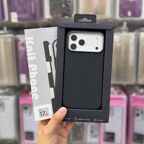 Premium Pitaka Style Aramid Knit MagSafe Carbon Weave Luxury Case For iPhone 17 Pro Max