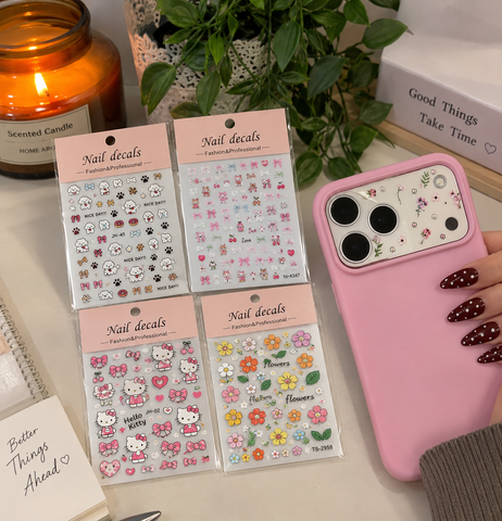 3D Cute Phone Stickers for Mobile and Phone Case Decoration