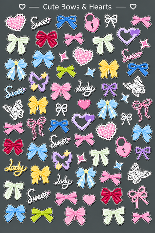 3D Cute Phone Stickers – DIY Phone & Case Decoration