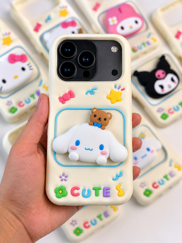 Cute 3D Kawaii Cartoon Silicone Phone Case | Soft Shockproof Protective Cover