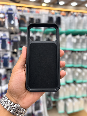 J-CASE Premium Velvet Case for iPhone 17 Pro Max & iPhone 18 Pro Max – Burgundy & Black