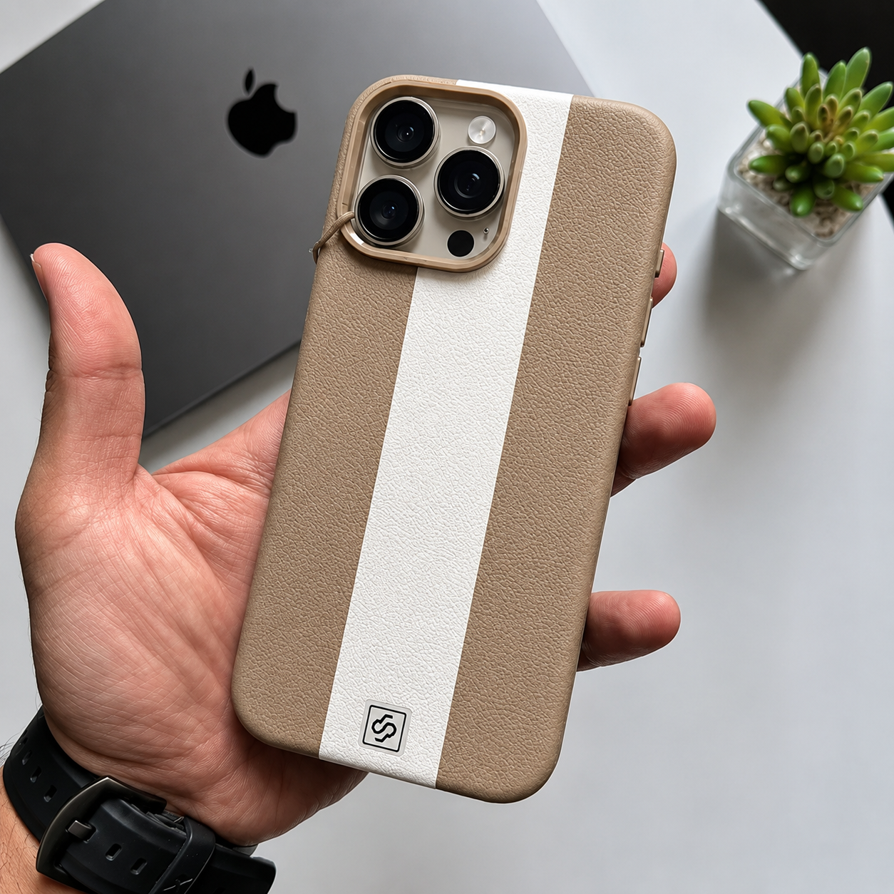 Caseit Premium Stripe Leather iPhone Cases in Multiple Colors