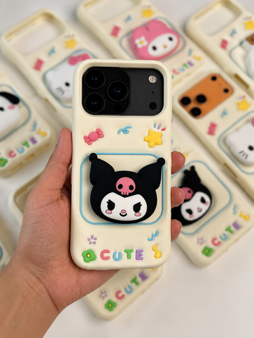 Cute 3D Kawaii Cartoon Silicone Phone Case | Soft Shockproof Protective Cover