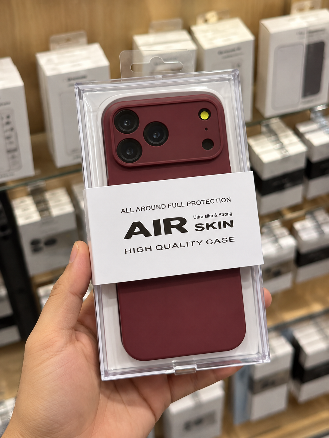 KZDOO Air Skin Burgundy Case for 18 Pro and 18 Pro Max