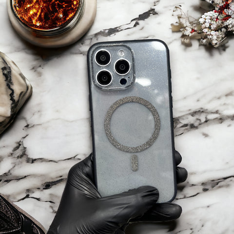iPefet Glitter Black Magsafe Back Case – CaseItOnline