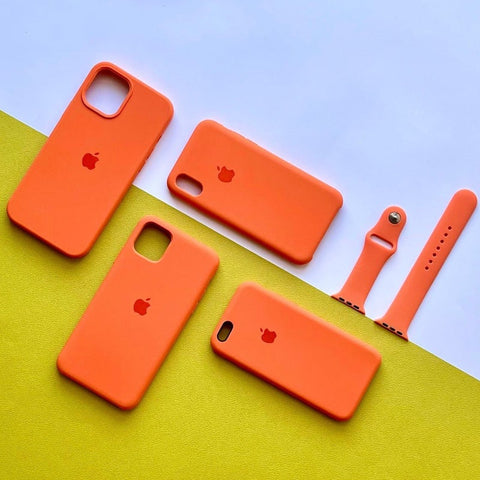 Orange Apple Silicone Case