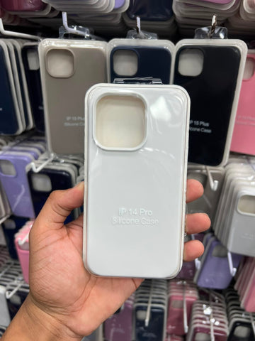 Silicone Case for iPhone – Soft Touch Slim Protective Cover Without Apple Logo
