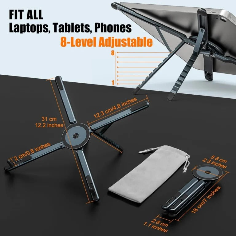 3-in-1 Foldable Adjustable Laptop Tablet and Phone Stand