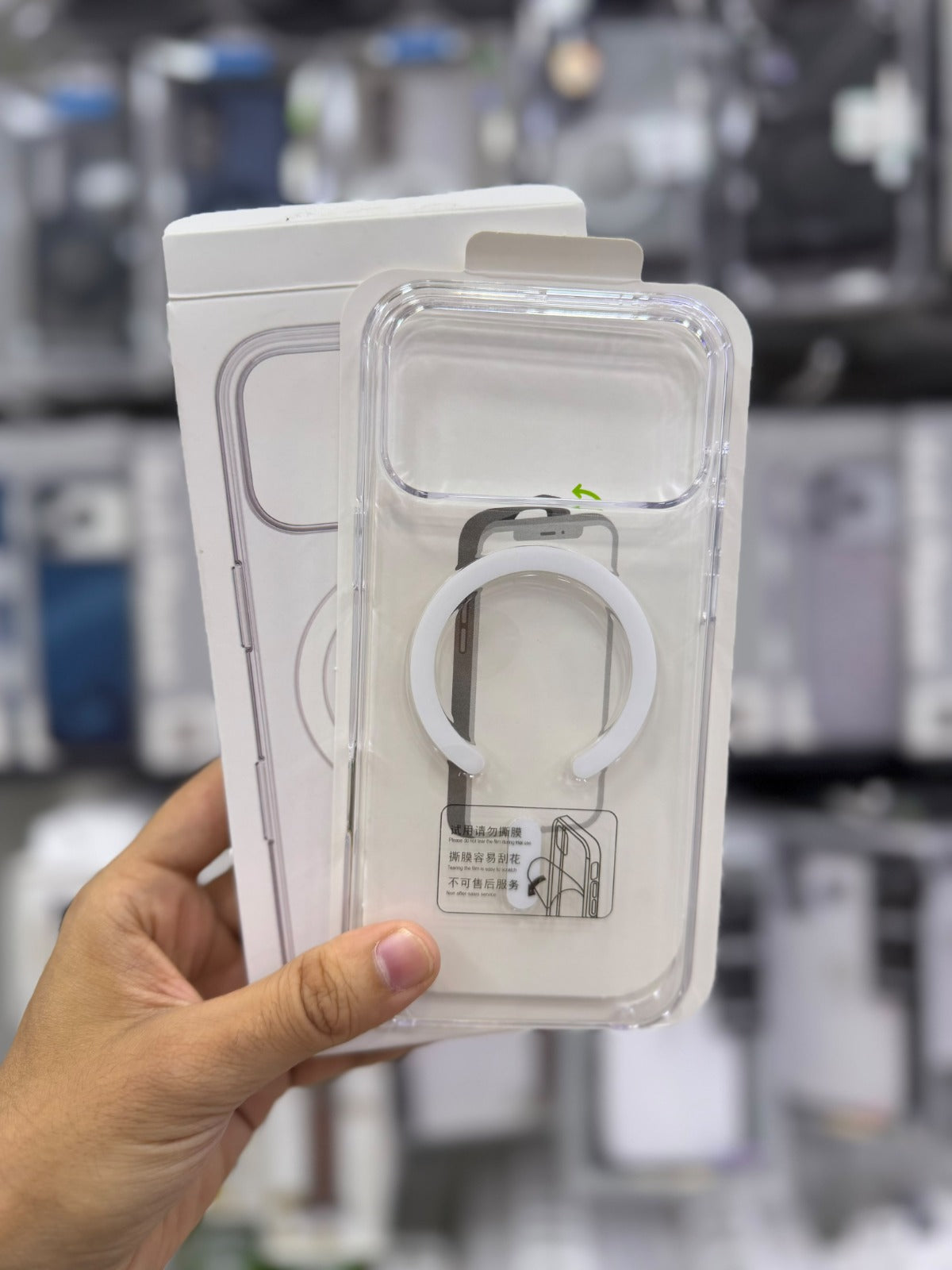 Caseit IC MagSafe Animation clear phone case with magnetic ring