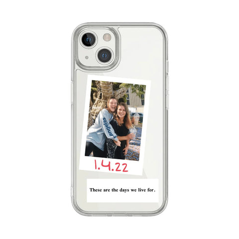 Clear Photo Card Holder Case for iPhone – Transparent Protective Cover