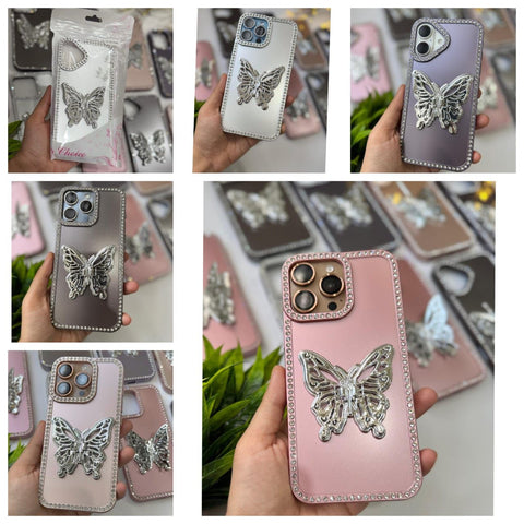CaseIt Crystal Butterfly Bling Stand Case