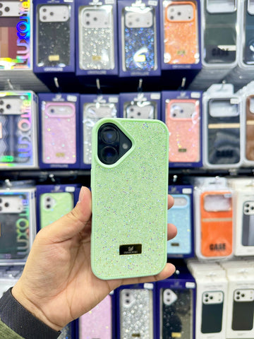 CaseIt Swarovski Shine Case – Luxury Glitter Crystal Back Cover for iPhone 17 Series