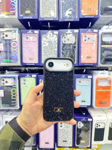 CaseIt Swarovski Shine Case – Luxury Glitter Crystal Back Cover for iPhone 17 Series