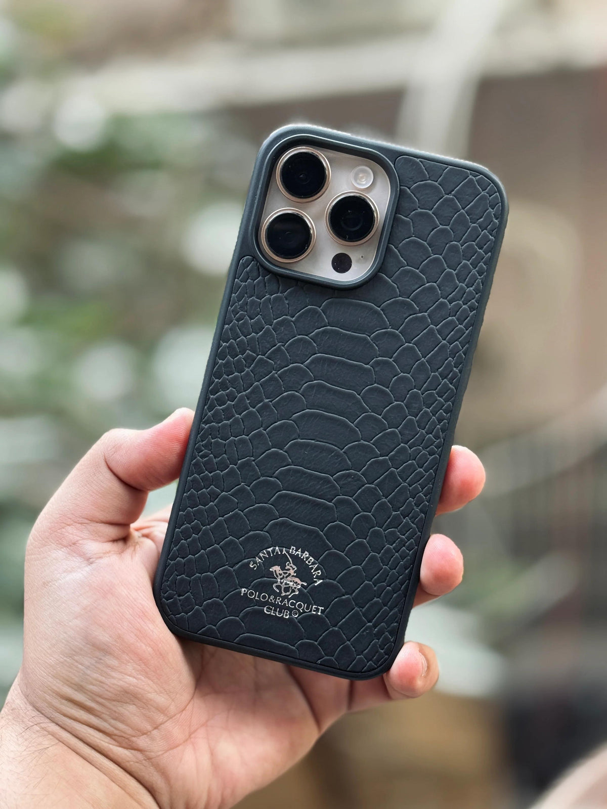 Caseit Santa Barbara Polo Crocodile Leather Phone Case