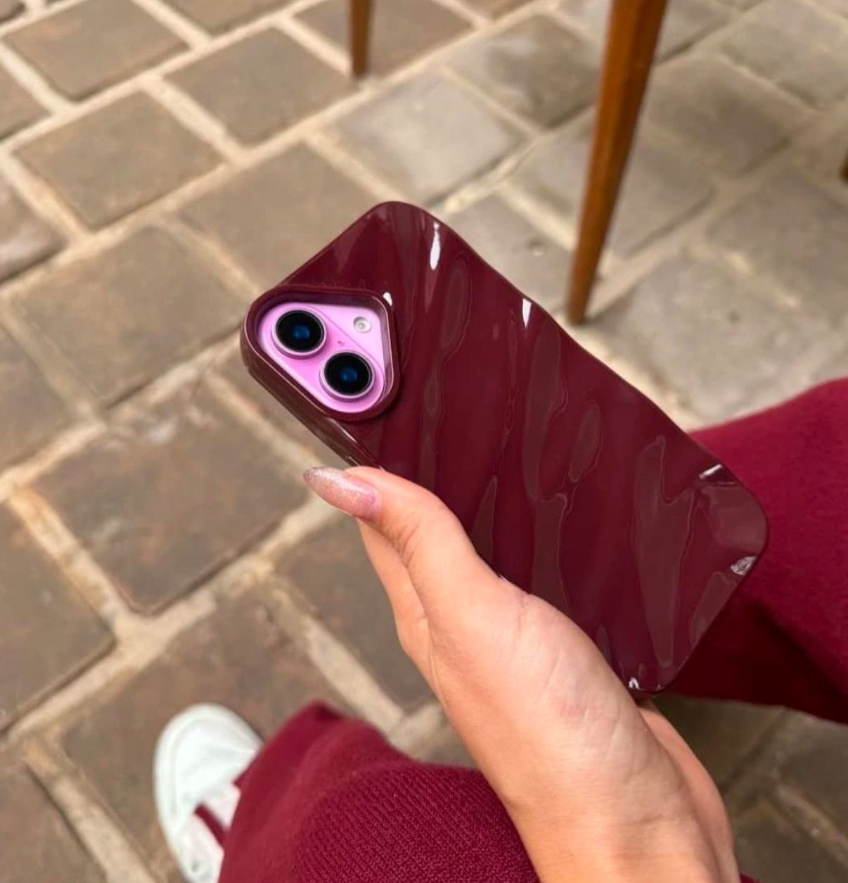 Cherry Gloss Luxury Protective Case for iPhone with premium glossy finish and shockproof protection