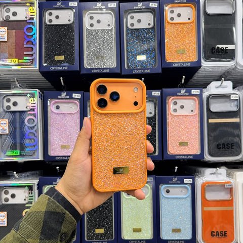 CaseIt Swarovski Shine Case – Luxury Glitter Crystal Back Cover for iPhone 17 Series