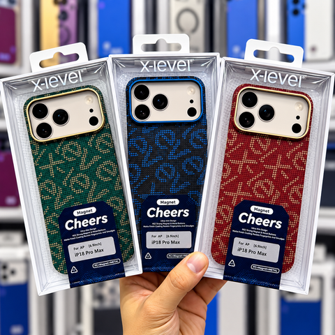 X-LEVEL Cheers MagSafe Case for iPhone 17 Pro Max & iPhone 18 Pro Max | Premium Textured Magnetic Protective Cover