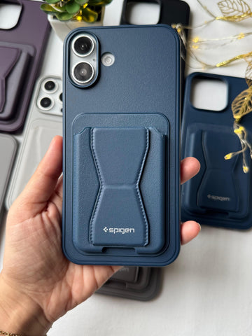 CaseIt Premium Leather Wallet Grip Case for iPhone & Samsung