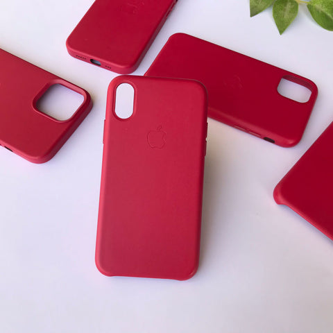 Matte Red Case ROSE RED LEATHER CASE – CaseItOnline