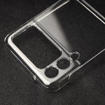 Samsung Galaxy Z Flip 4 5G Acrylic Clear Case Anti Shock (Shock Proof), Non Slip 360 Degree Protection Back Cover with Complete Camera Lens Protection Ultra-Thin (Slim Fit) Anti-Yellow Transparent Phone Back Case