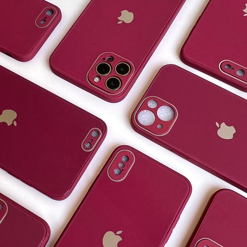 RED SHINY GLASS CASE