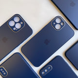 MIDNIGHT BLUE MATTE GLASS CASE