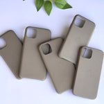 STONE GREY LEATHER CASE