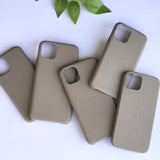 STONE GREY LEATHER CASE